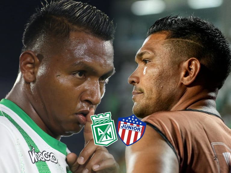 Nacional vs Junior: entre insultos, Alfredo Morelos y Teófilo Gutiérrez calentaron el partido / Getty Images y Colprensa