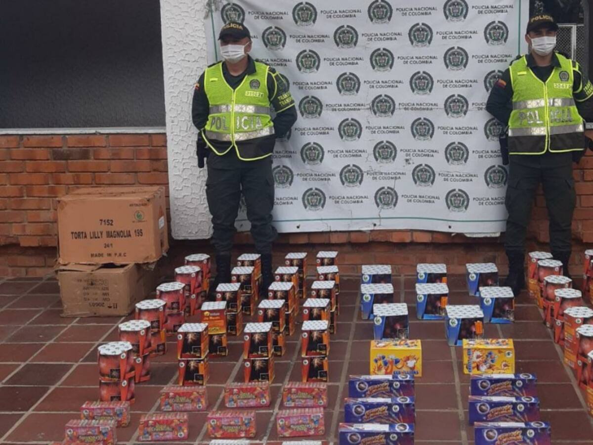 Policía en Norte de Santander incauta 153 kilos de pólvora