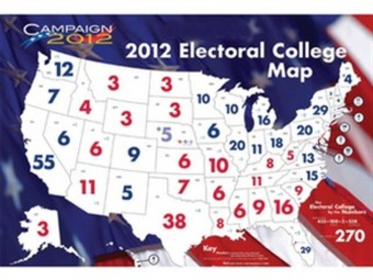 Los 270 votos electorales necesarios para ser presidente