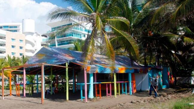 Kiosko en bajamar
