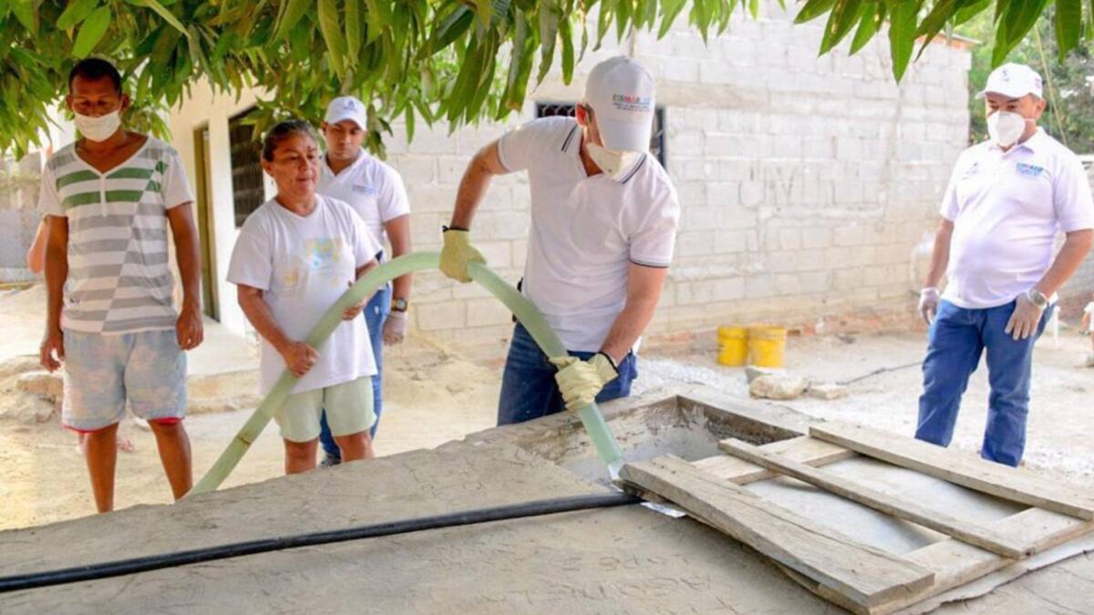 600 mil litros de agua repartidos en Santa Marta durante la cuarentena