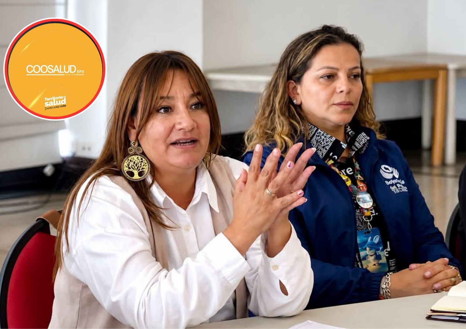 La secretaria de Salud de Boyacá, Ingrid Galán, ha adelantado varias mesas de concertación con los directivos de Coosalud EPS para buscar una salida a la crisis / Foto: Secretaría de Salud de Boyacá.
