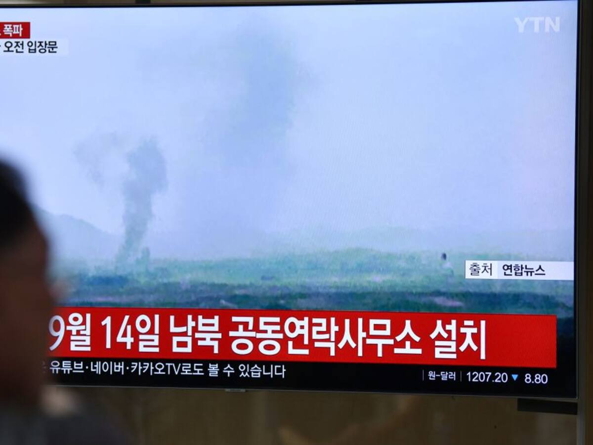 Corea del Norte hace estallar la oficina de relaciones con el Sur