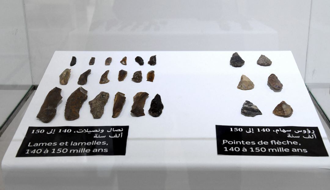 Piezas arqueológicas encontradas en Marruecos