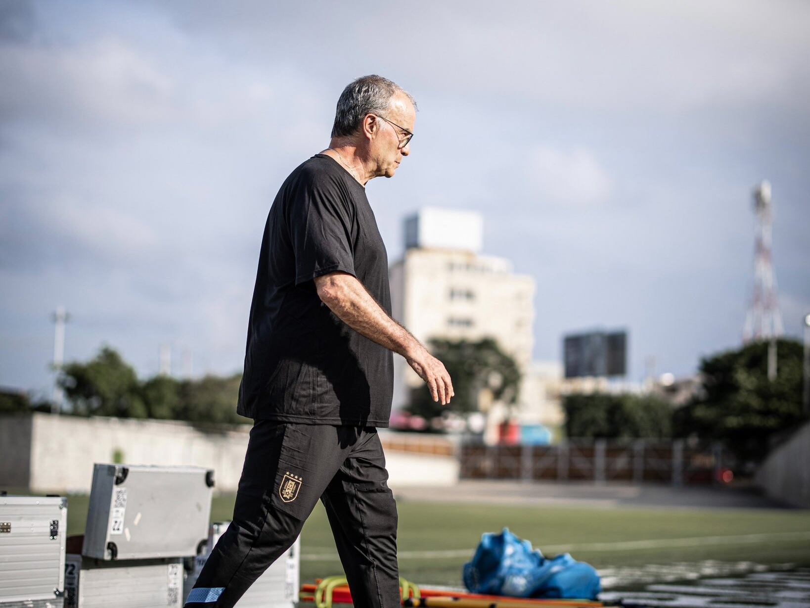 Marcelo Bielsa, técnico de Uruguay / Twitter: @Uruguay
