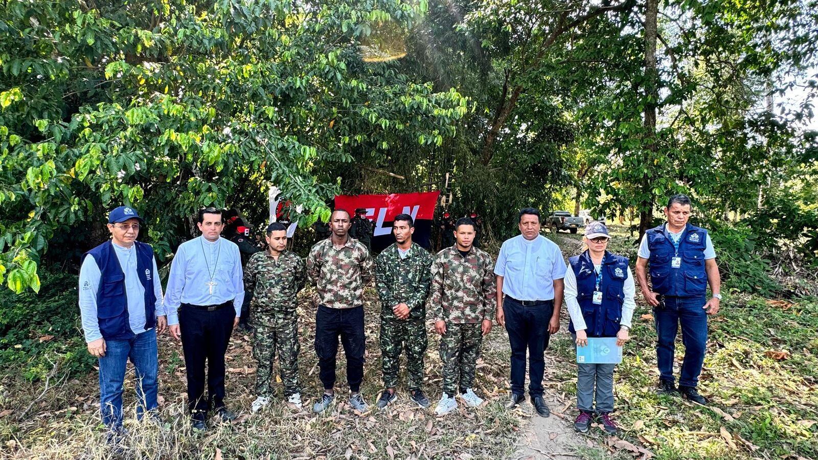 Liberados los cuatro militares secuestrados.