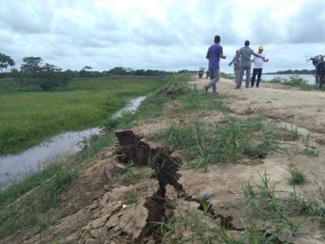 Alarma por debilitamiento de un jarillón del río Cauca en Majagual