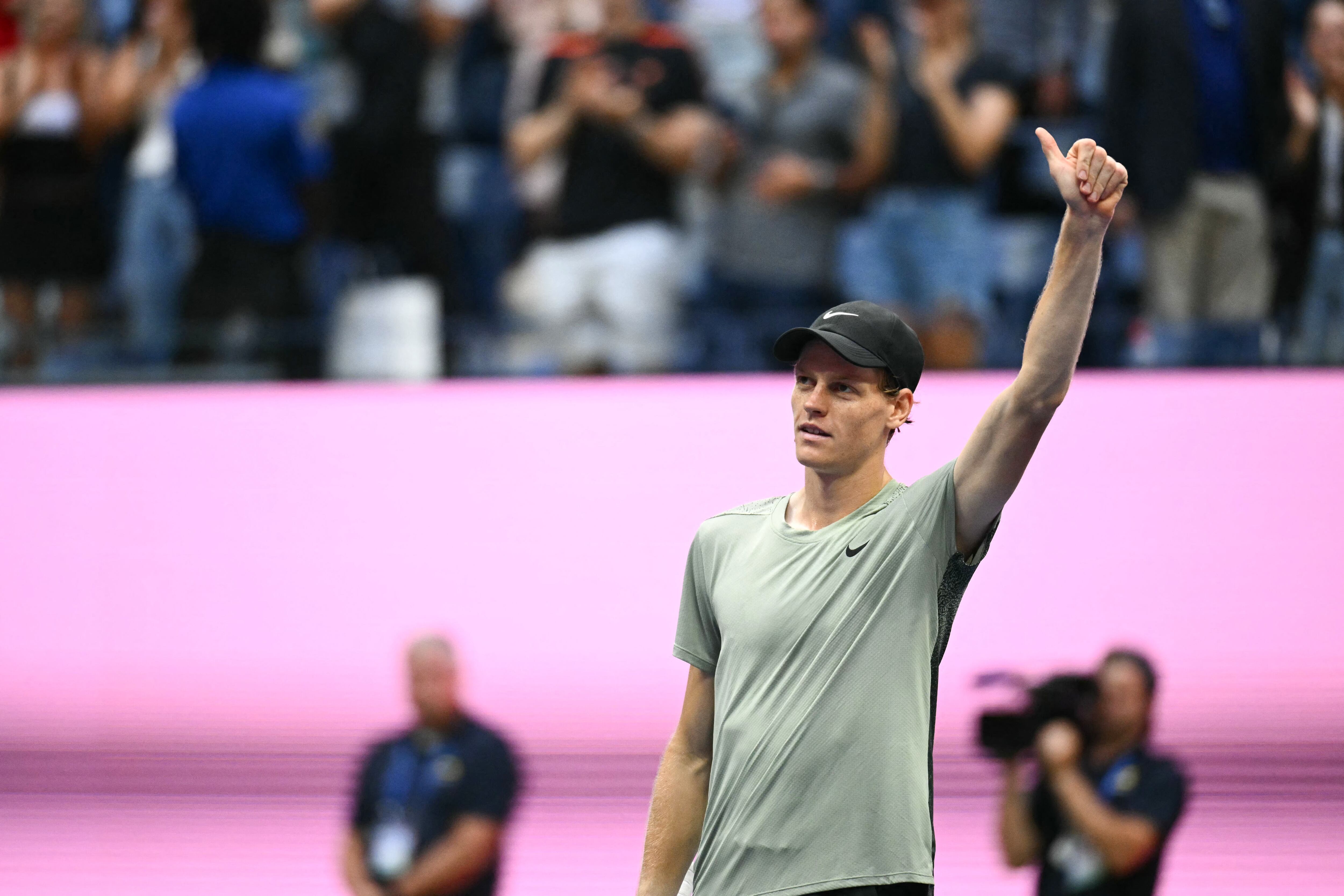 Jannik Sinner llevó a lo más alto a Italia en la Copa Davis. (Photo by ANGELA WEISS / AFP) (Photo by ANGELA WEISS/AFP via Getty Images)