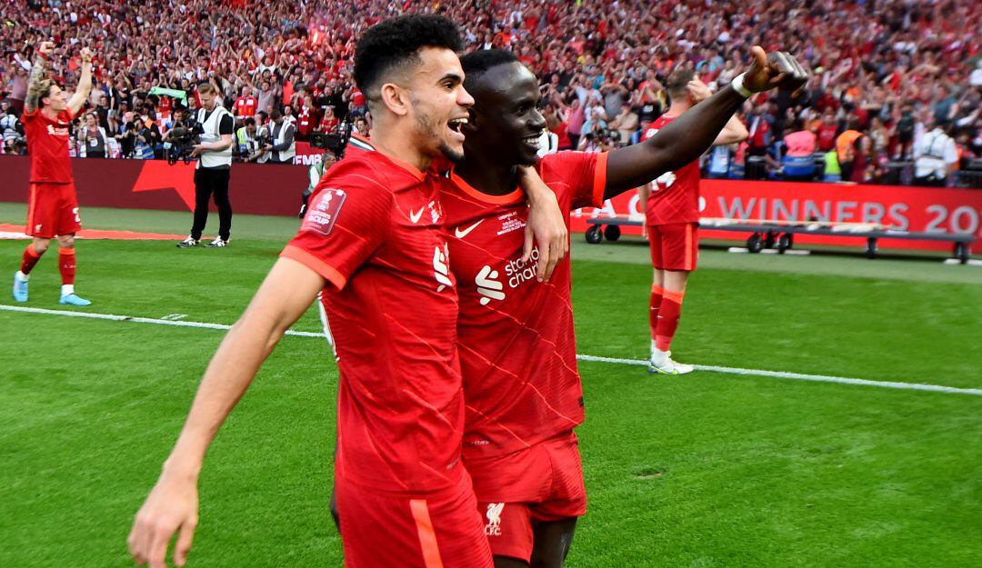 Luis Díaz y Sadio Mané disputaron 20 partidos juntos en el Liverpool.