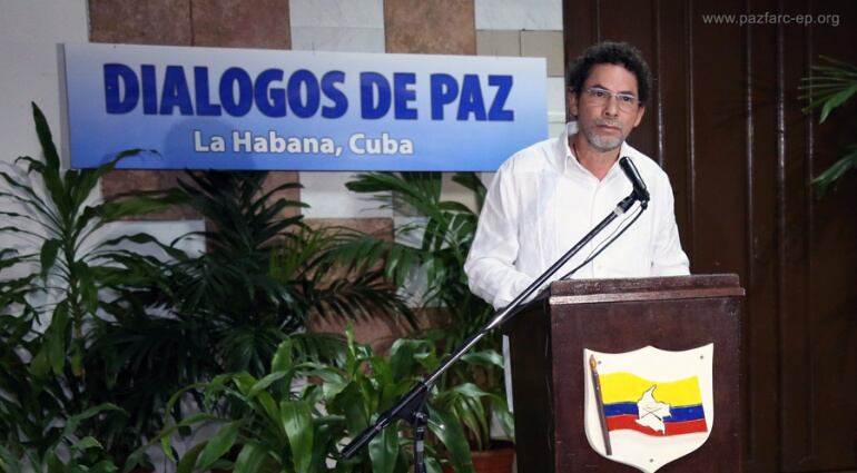 El jefe negociador de las Farc, Pastor Alape.