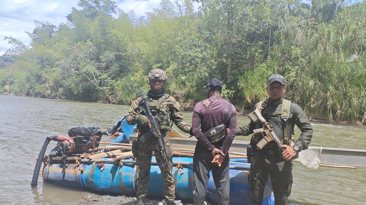 Operativos contra la minería ilegal en el Quindío: Recuperación de maquinaria y una captura
