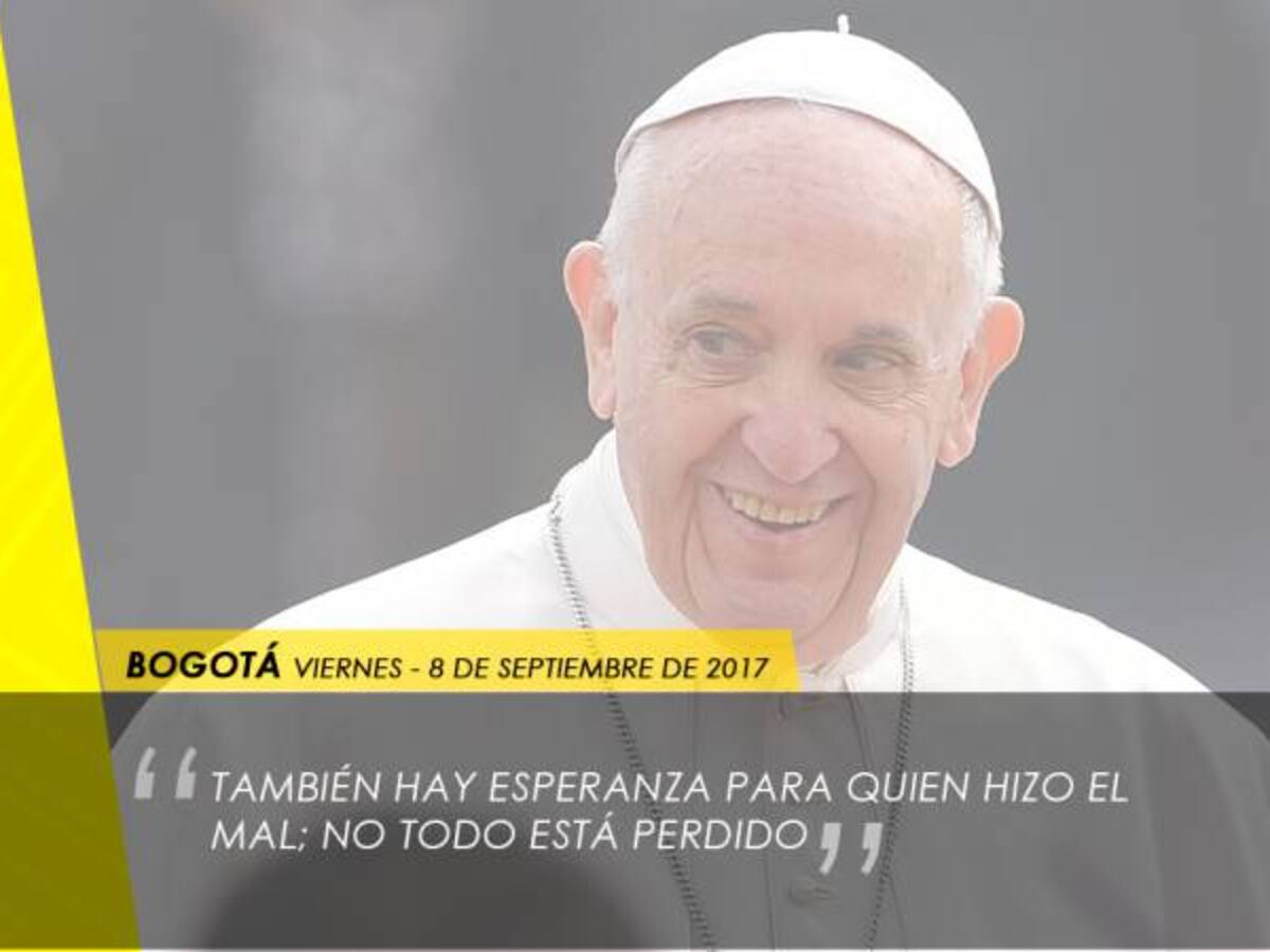 Las emotivas frases del papa Francisco en Villavicencio