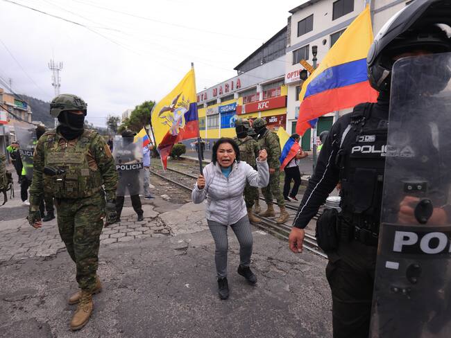 Protestas en Ecuador. Foto: Franklin Jacome/Agencia Press South/Getty Images
