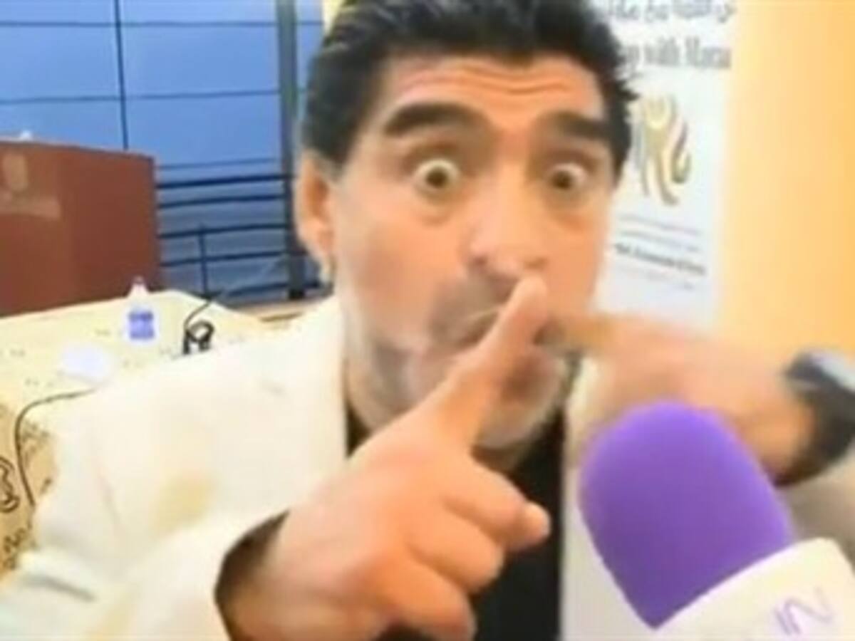 Maradona y su particular forma de decirle "NO" a la FIFA