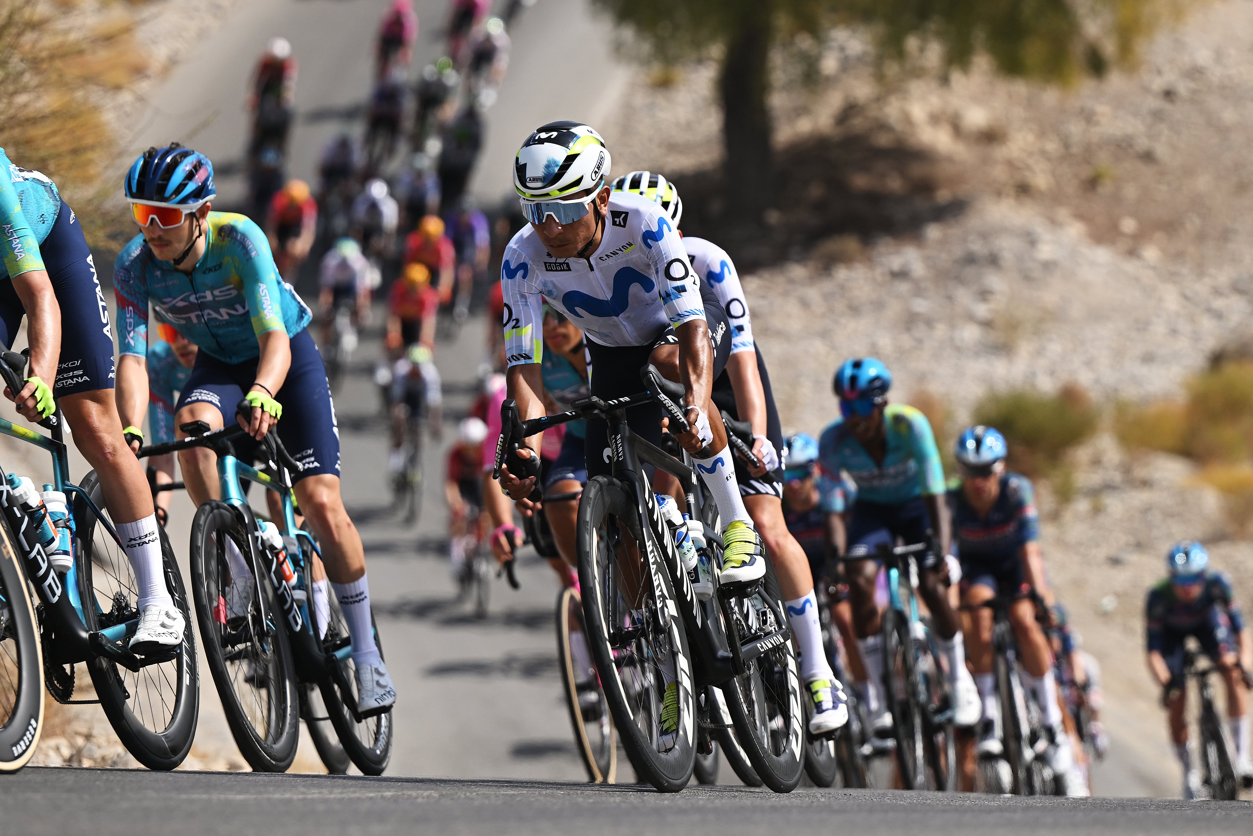 Nairo Quintana en la segunda etapa del Tour de Omán. (Photo by Dario Belingheri/Getty Images)