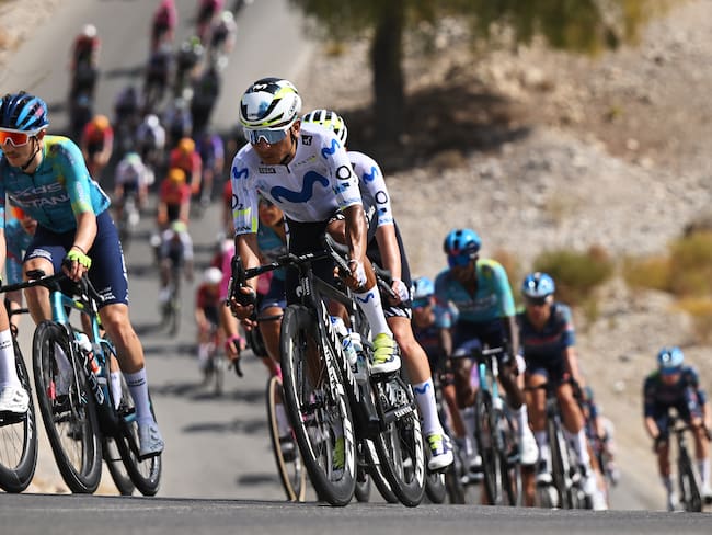Nairo Quintana en la segunda etapa del Tour de Omán. (Photo by Dario Belingheri/Getty Images)