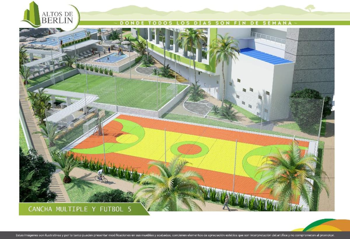 A menos de 600 metros de la glorieta de Mirolindo a la salida de Ibagué, se encuentra este proyecto de 4 torres de 16 pisos, con apartamentos de 89.2 y 73.87 mts2, una torre de parqueaderos, parques para niños, piscina semi olímpica, piscina para niños, jacuzzi, cancha futbol cinco, cancha múltiple, senderos ecológicos, entre otras comodidades.