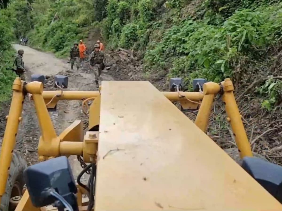 El Ejército inició la intervención de 38 km de vías rurales en Ituango