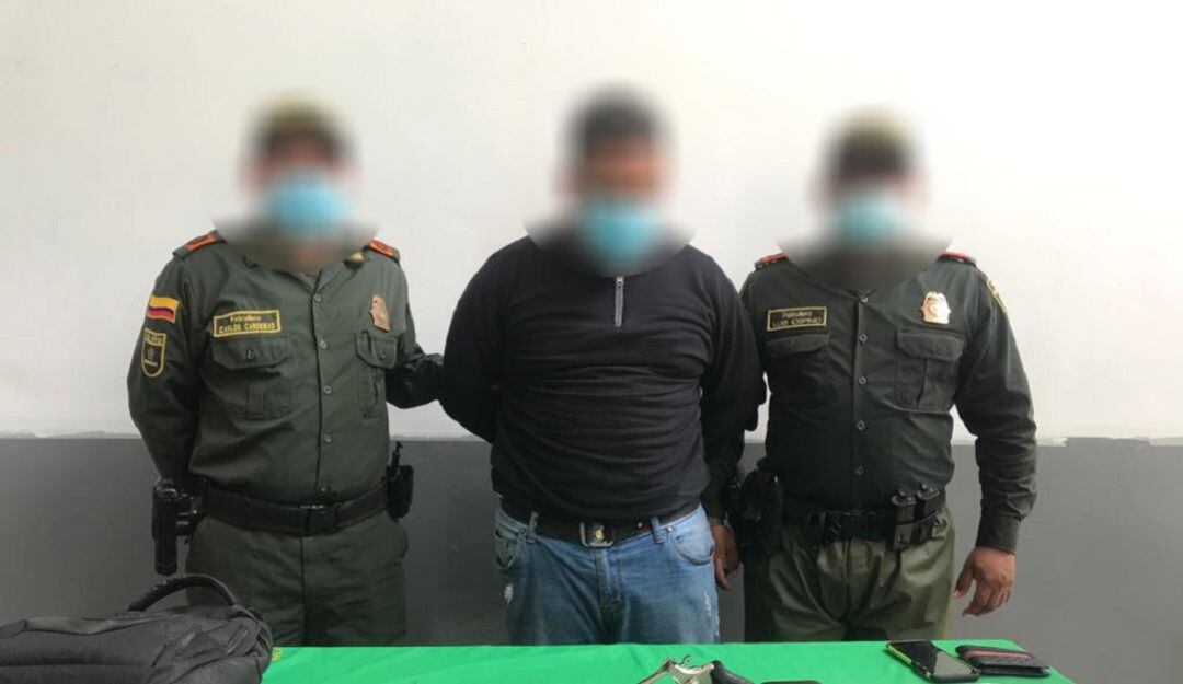 Un de los capturados en el frustrado atraco a un domiciliario en el norte de Barranquilla.