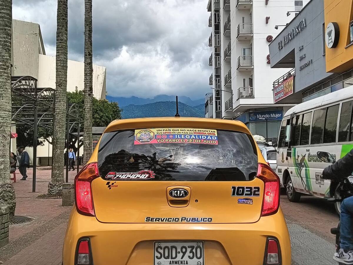 Armenia se suma al paro nacional de taxistas ¿Cómo será la jornada?