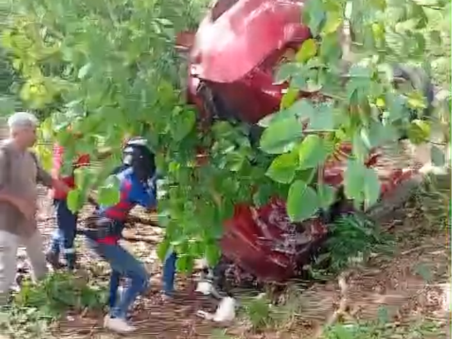 Mujer resultó herida en accidente en la vía Bayunca-Cartagena