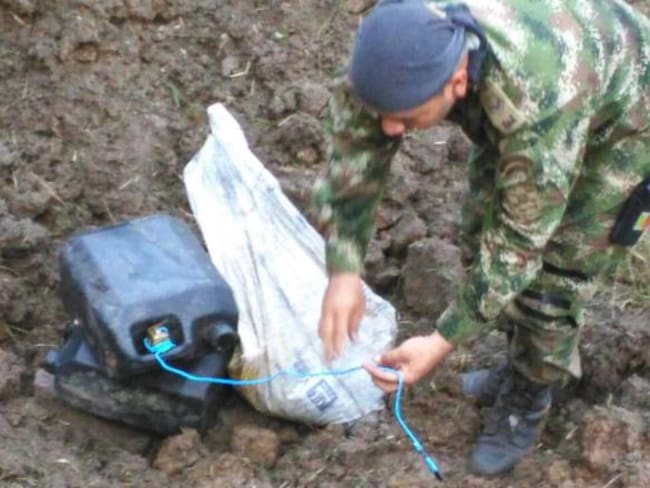 Ejército destruyó artefactos explosivos abandonados al sur del Tolima
