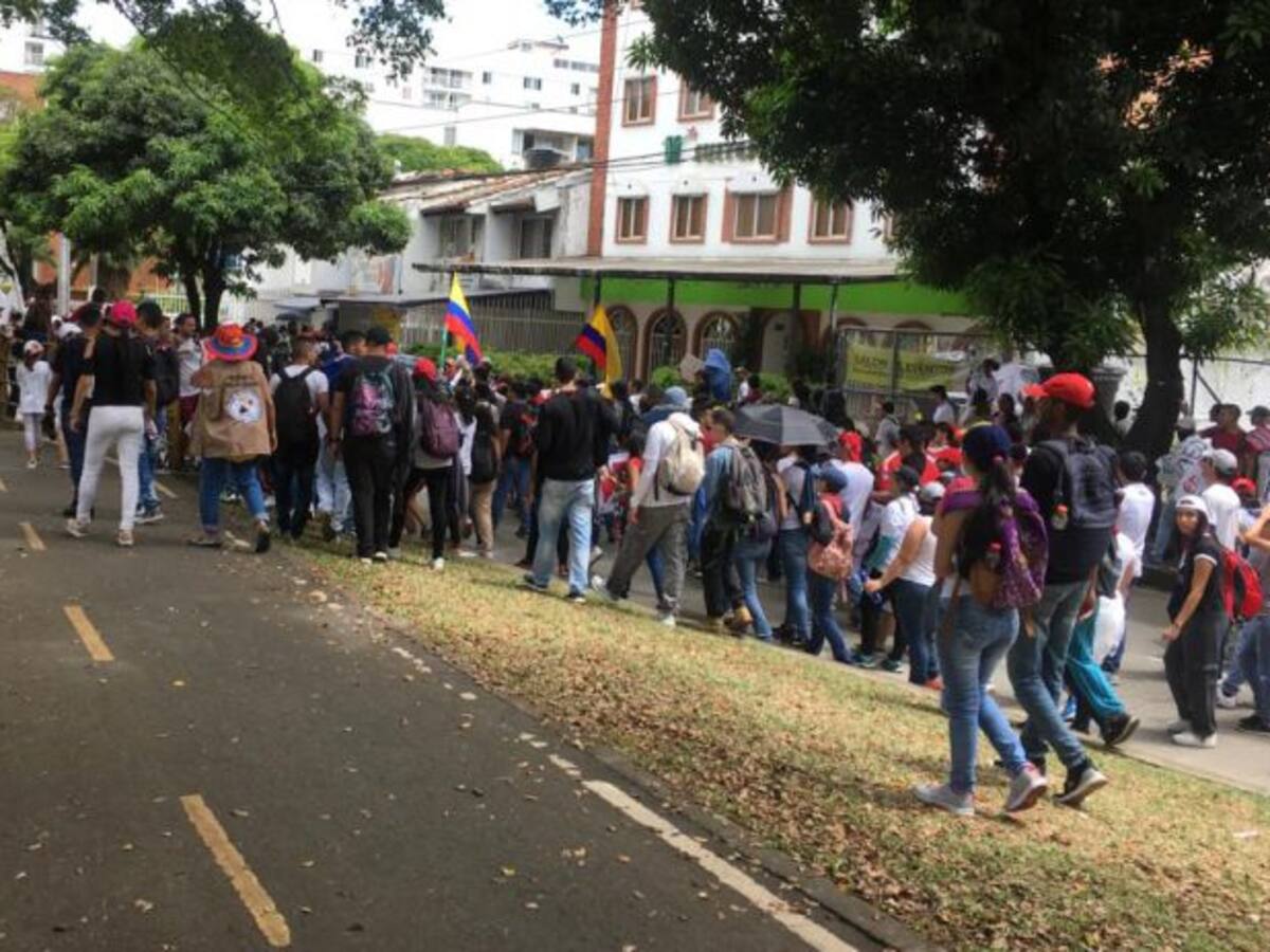 Así Marcharon los defensores de la universidad pública