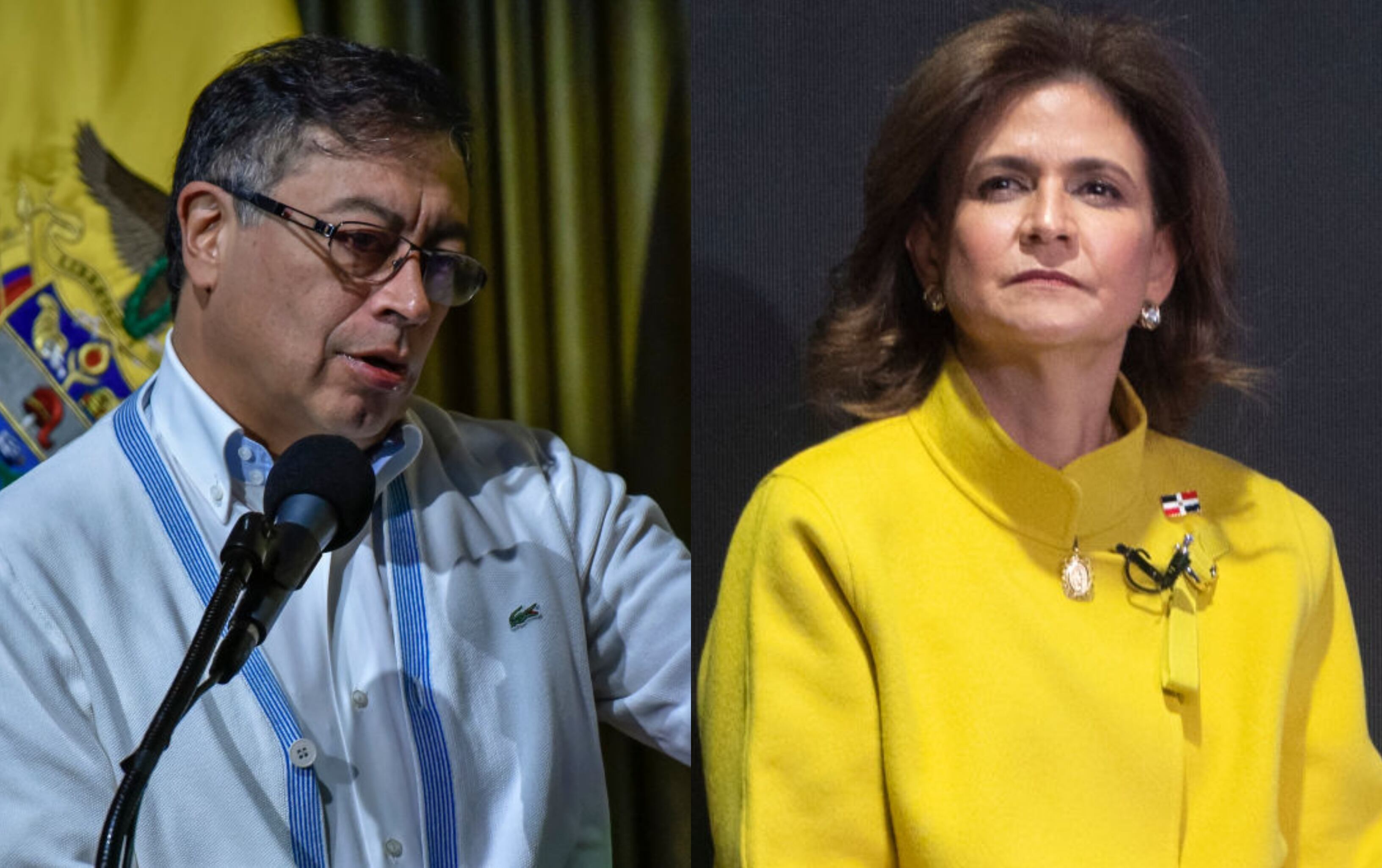Presidente Gustavo Petro y vicepresidenta de República Dominicana, Raquel Peña. Fotos: GettyImages