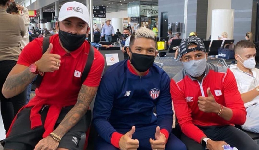 Duván Vergara, Teofilo Gutiérrez y Yesus Cabrera. 