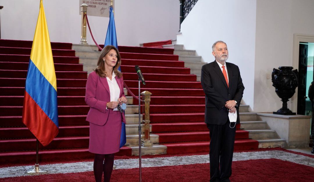 Vicepresidente y Canciller Marta Lucia Ramírez tras encuentro con la CIDH