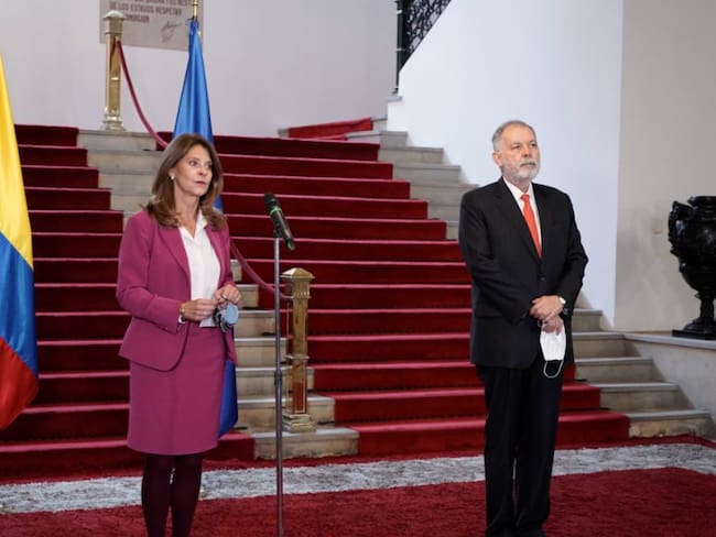 Vicepresidente y Canciller Marta Lucia Ramírez tras encuentro con la CIDH