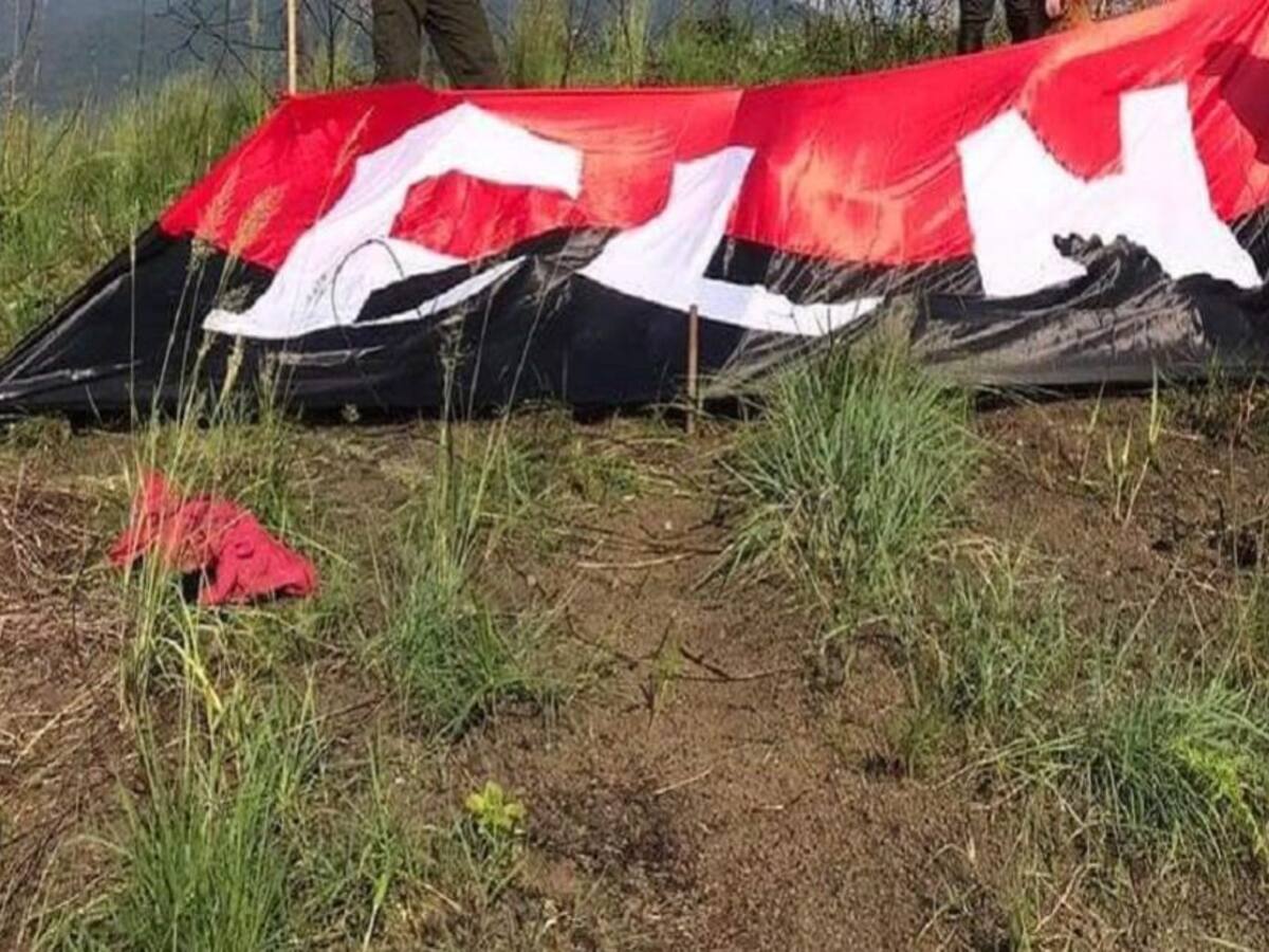 Policía llama a la calma ante banderas del ELN en distintos puntos de Cali