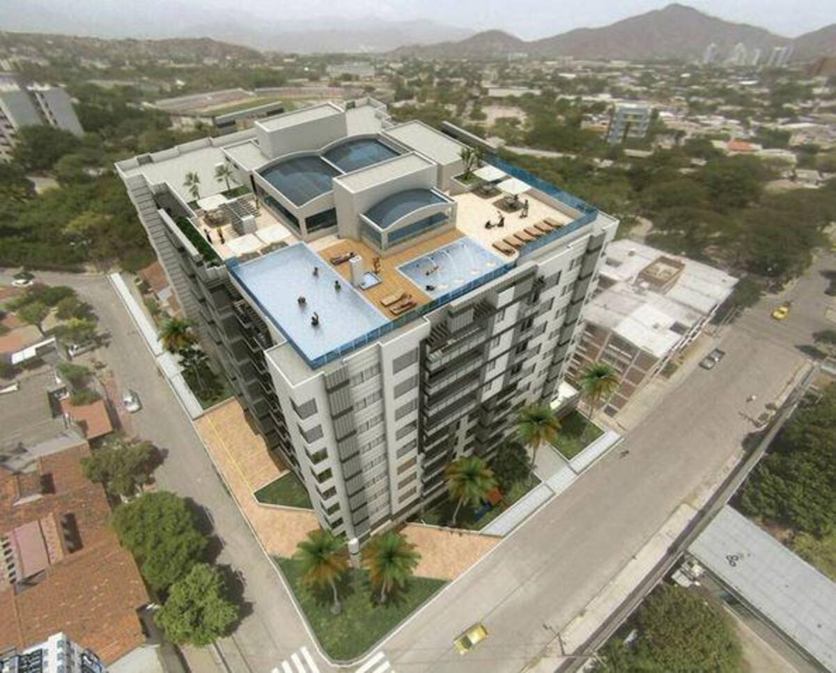 Una torre de 10 pisos para un total de 80 aptos de 1, 2 y 3 alcobas con excelente diseño e iluminación.