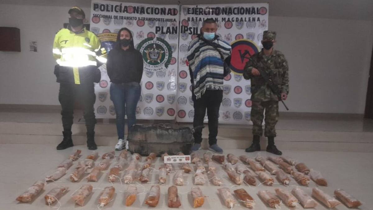 Incautan 111 kilos de estupefacientes en vías del Huila