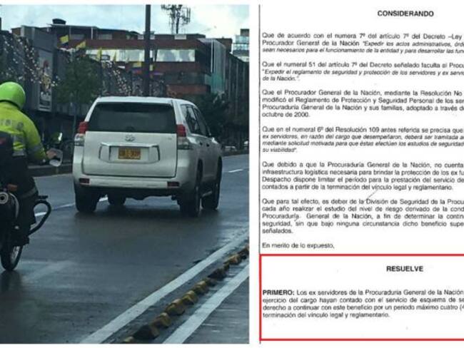 Escándalo: Ordóñez modificó esquema de seguridad de la Procuraduría para tener protección por cuatro años