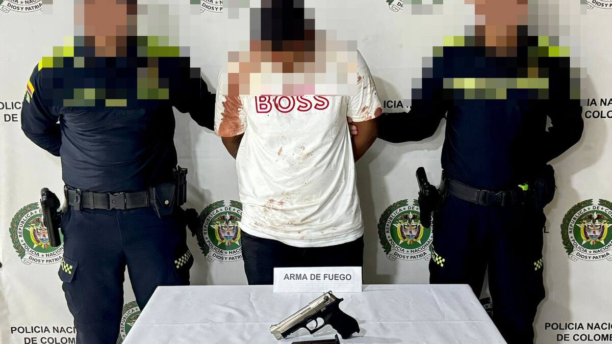 Cae alias el ‘Monito’ tras fallido hurto en el Nuevo Bosque: le incautaron pistola de $5 millones