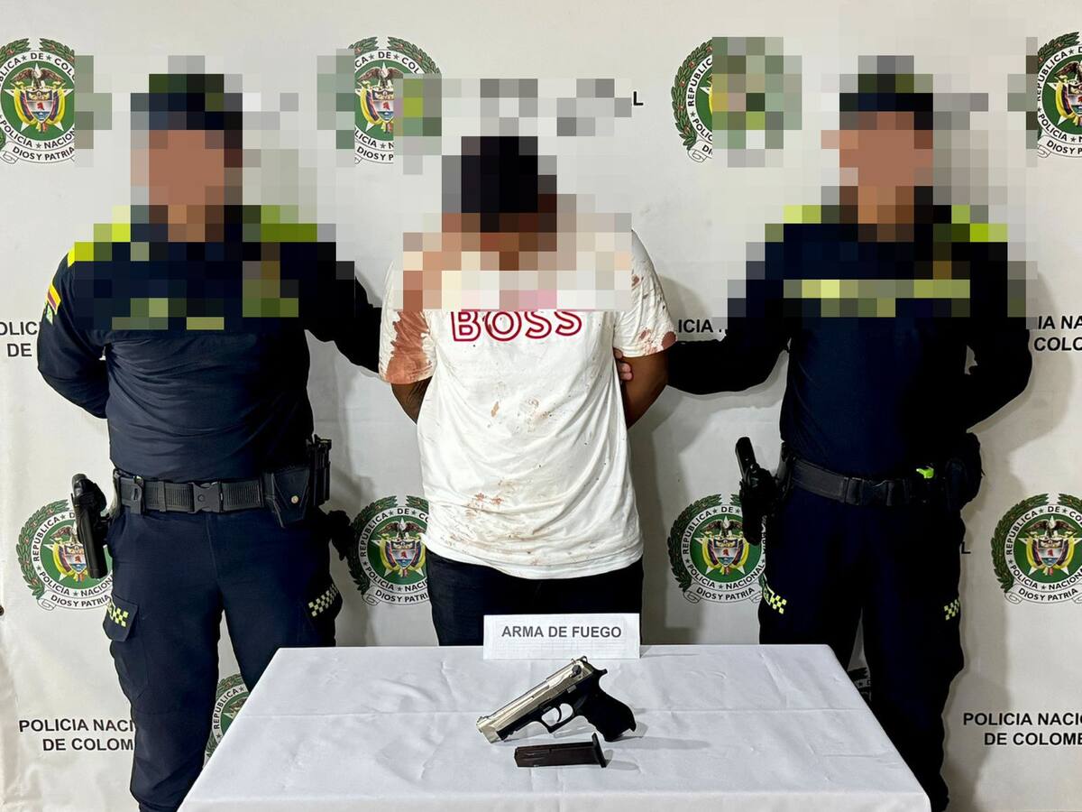 Cae alias el ‘Monito’ tras fallido hurto en el Nuevo Bosque: le incautaron pistola de $5 millones