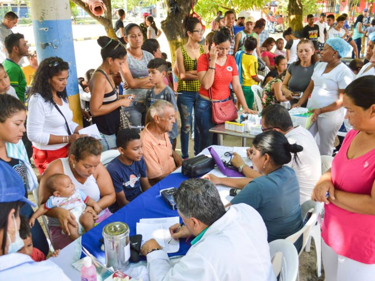 Franceses atienden a la población venezolana de Barranquilla