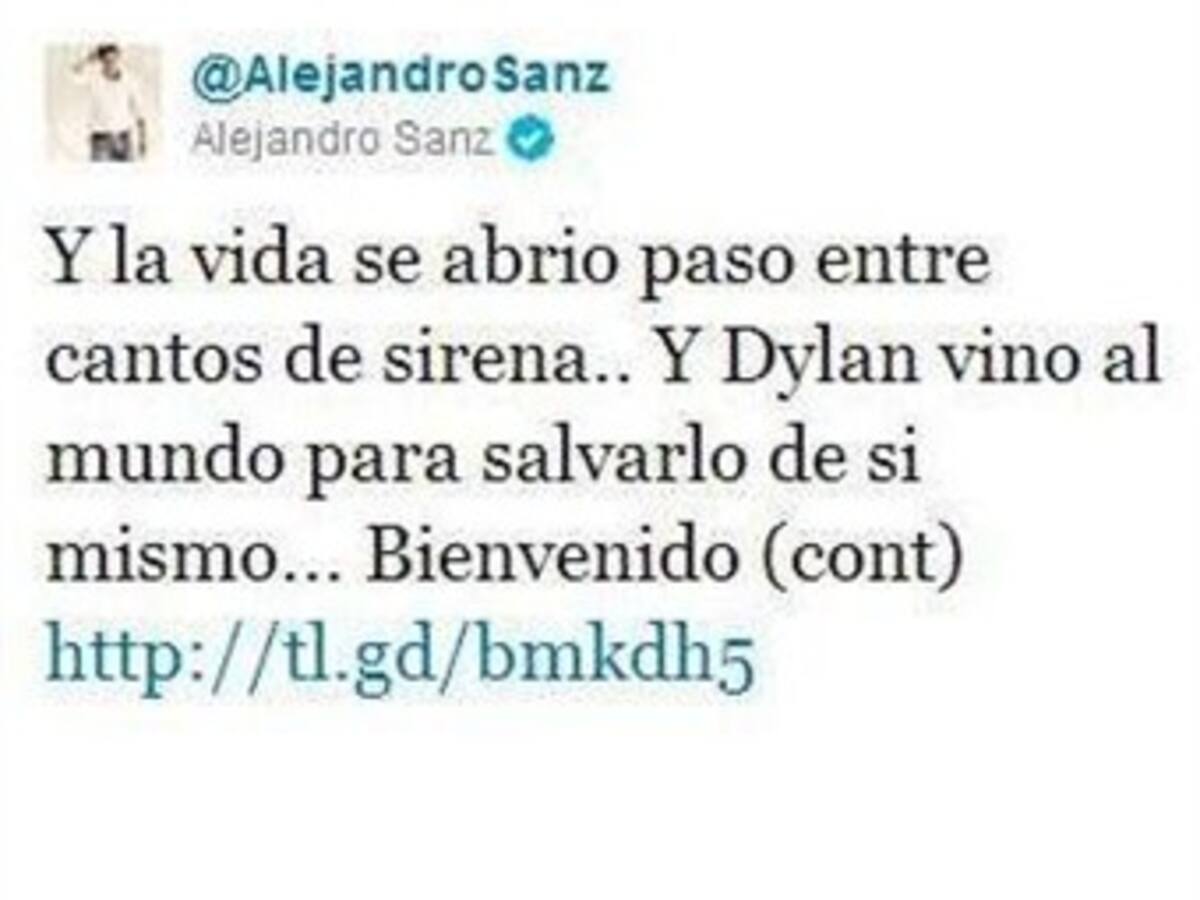 Nace el tercer hijo de Alejandro Sanz con Raquel Pereda