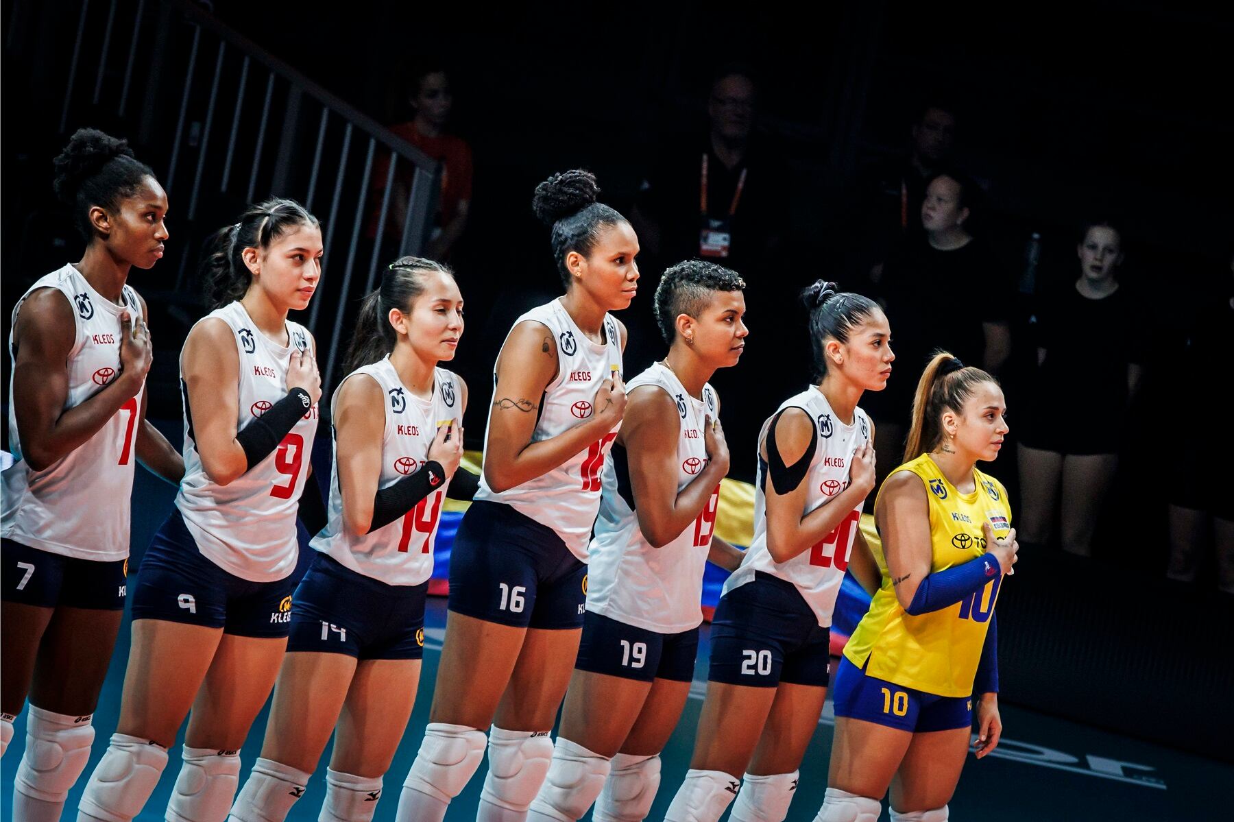 Selección Colombia de Voleibol en el Mundial / Foto: Volleybol World