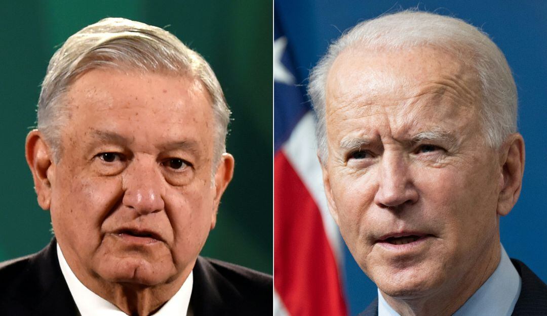 El presidente de México, Andrés Manuel López Obrador y el presidente de EE.UU., Joe Biden, se reunieron por primera vez este lunes. 