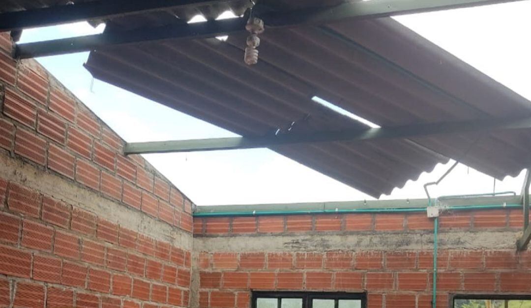 Vivienda afectada en Aranzazu