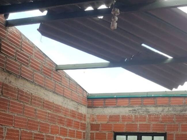 Vivienda afectada en Aranzazu