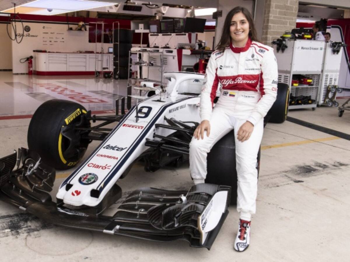 Historia: Calderón, la primer mujer latinoamericana en probar un auto de F1