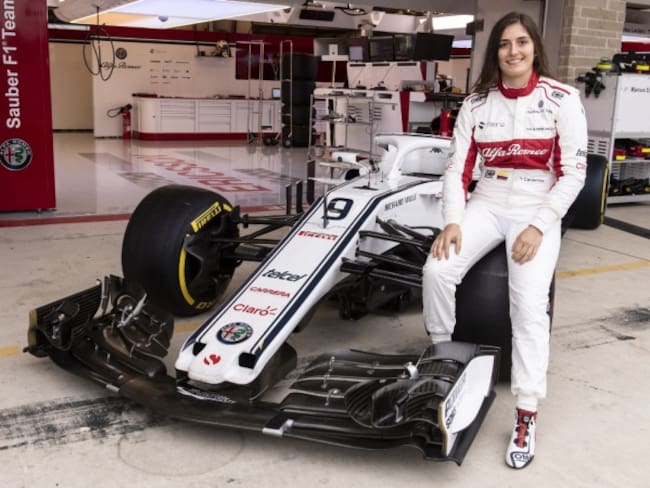 Historia: Calderón, la primer mujer latinoamericana en probar un auto de F1