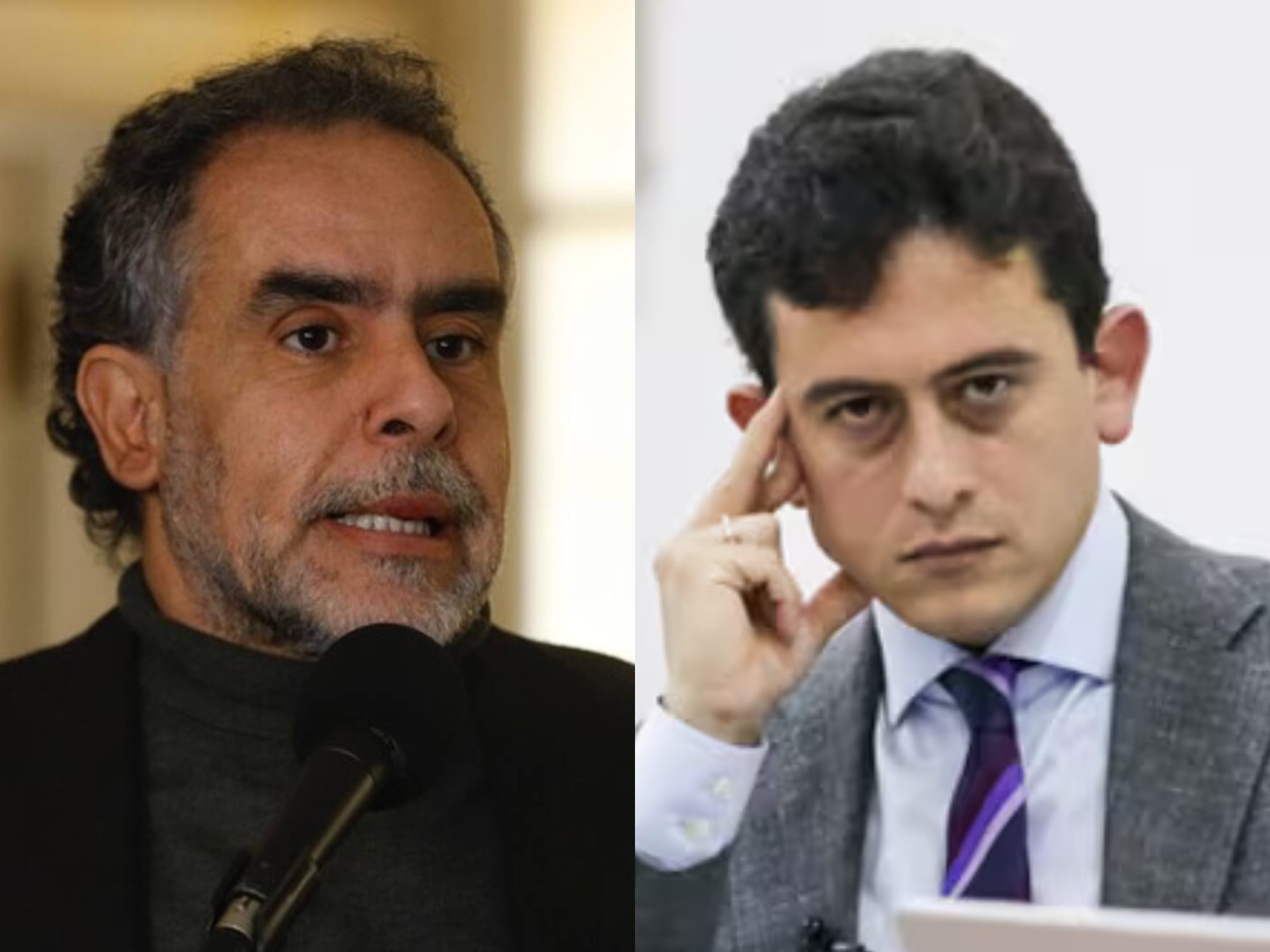 Armando Benedetti y Luis Carlos Reyes. Fotos: Colprensa y Presidencia