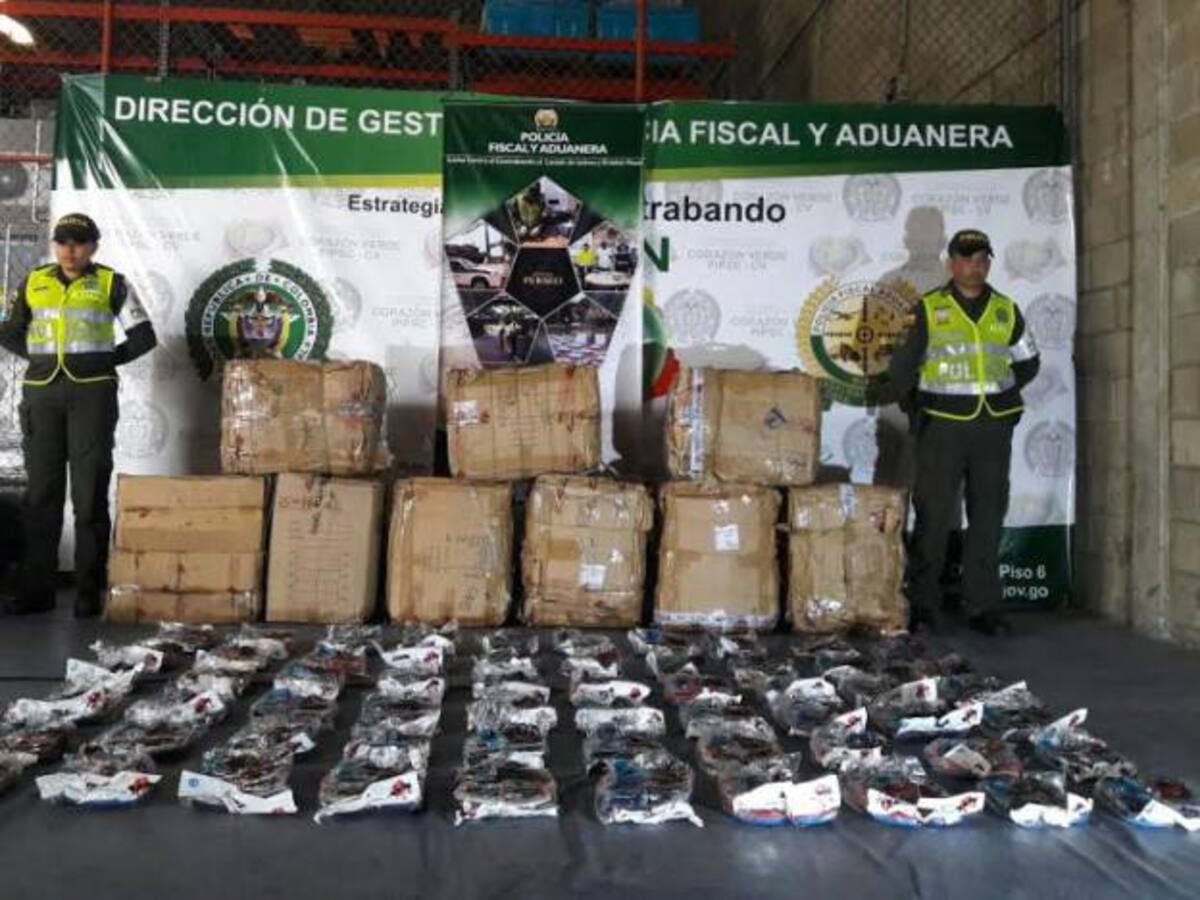 Policía aduanera se incauta de $68 millones en mercancías de contrabando