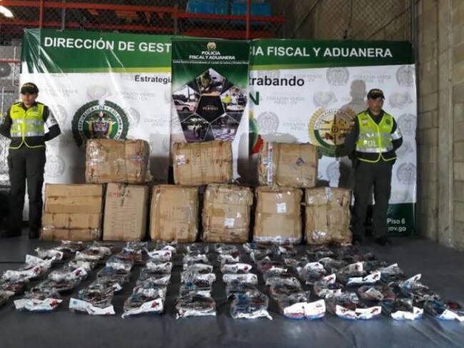 Policía aduanera se incauta de $68 millones en mercancías de contrabando