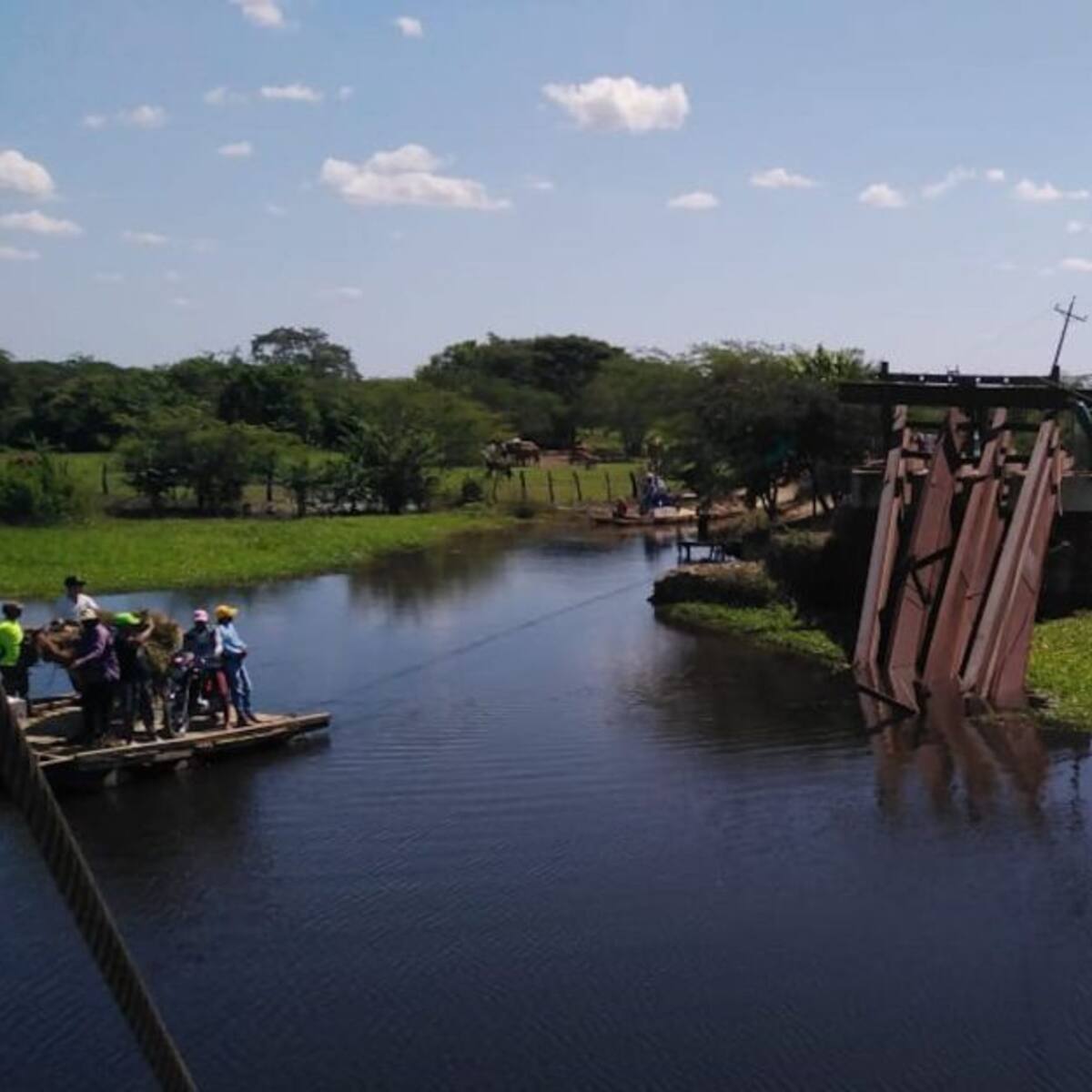 Se desplomó puente en Concordia, Magdalena