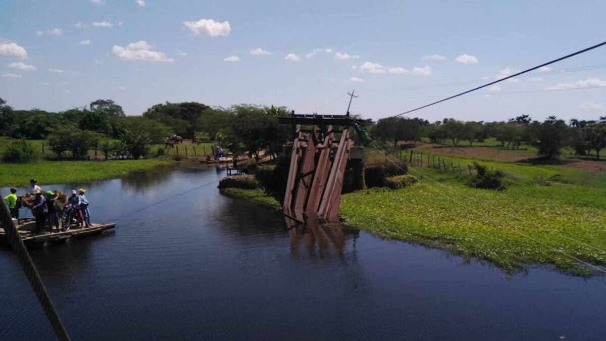Se desplomó puente en Concordia, Magdalena